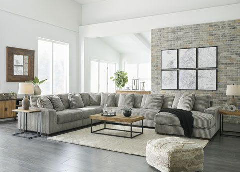 Lindyn 6-Piece Sectional with Chaise image 1
